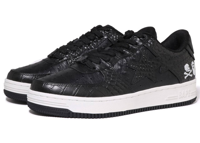 Sneakerek és cipők BAPE Bape Sta "Neighborhood Black" Fekete | 001FWJ231901-BLK