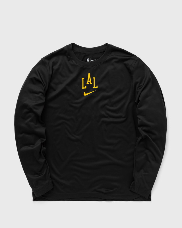 Póló Nike LA Lakers City Edition LS Pregame Top Fekete | DX9609-010