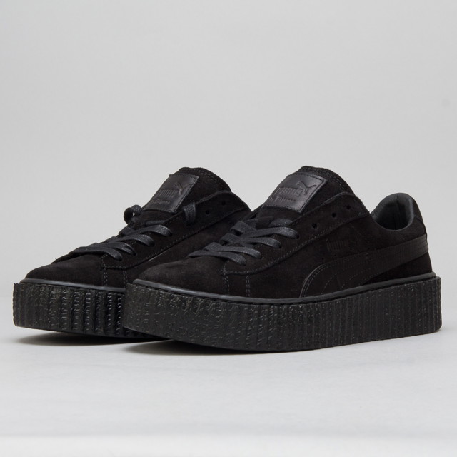 Sneakerek és cipők Puma Suede Creepers Satin Rihanna black - black Fekete | 362268 01