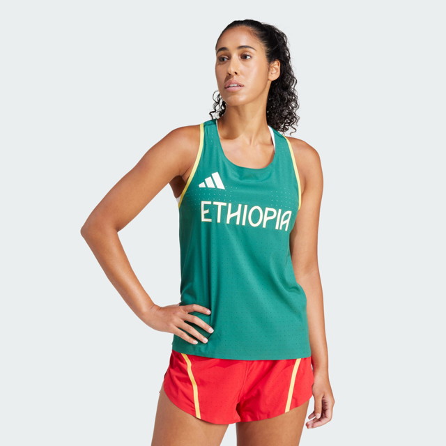 Trikók adidas Performance Team Ethiopia Running Zöld | IW3917