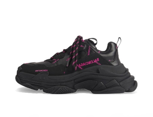 Sneakerek és cipők Balenciaga Triple S Allover Logo Black Pink W Fekete | 524039W2FA11050