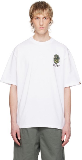 BAPE BAPE White Camo Stone Ape Head T-Shirt 001TEK301316M