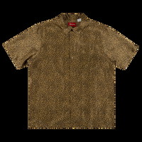 Leopard Silk Short-Sleeve Shirt