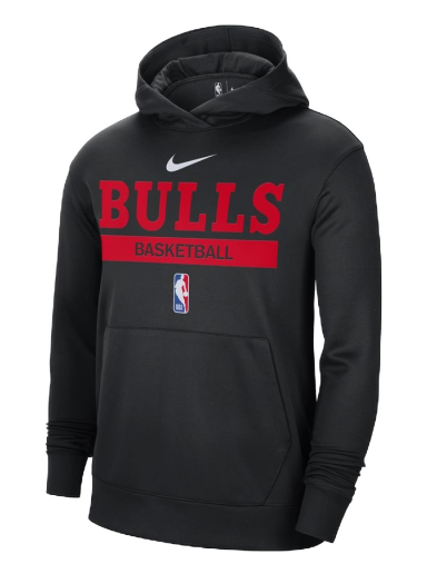 Sweatshirt Nike NBA Chicago Bulls Spotlight Hoodie Fekete | DN8152-010