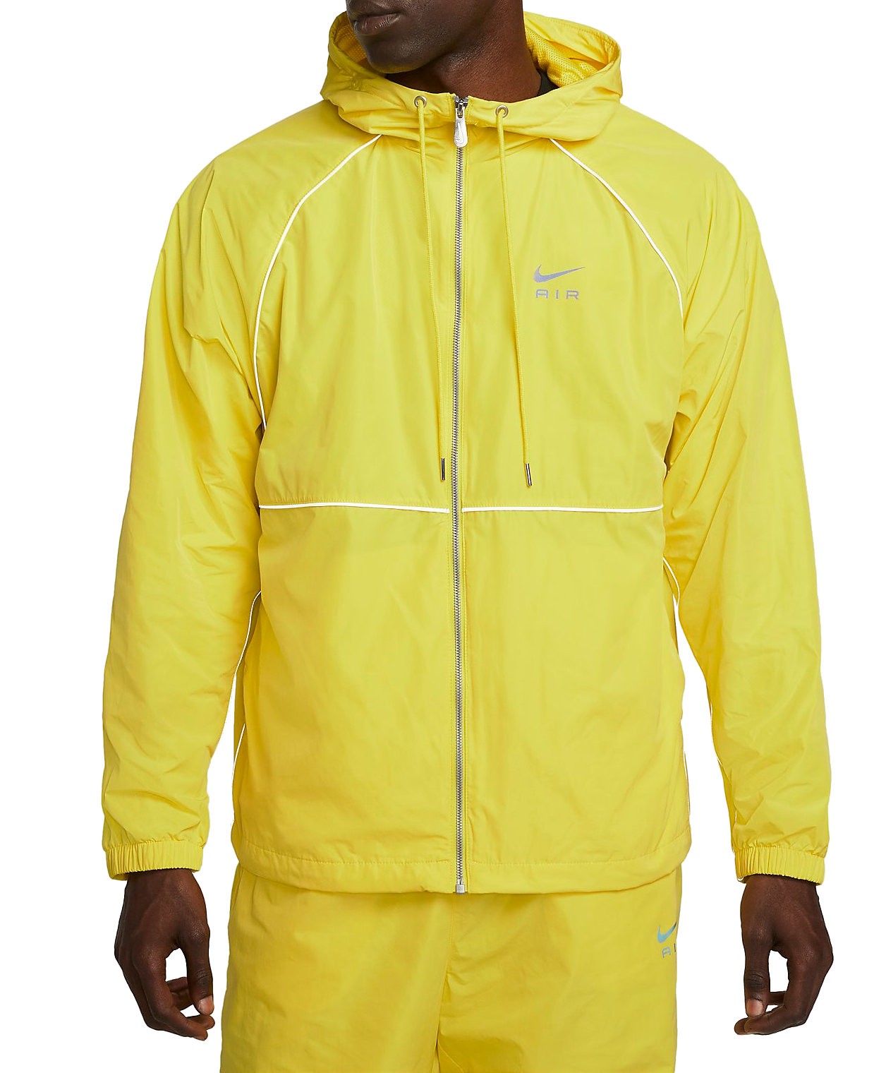 Széldzsekik Nike Air Full-Zip Hooded Woven Jacket Sárga | DQ4213-765, 0