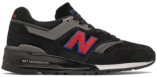 Sneakerek és cipők New Balance 997 Made in USA City of Angels "Black/Red" Fekete | M997BB2