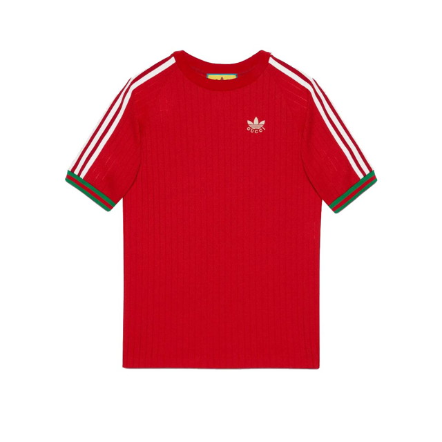 Póló Gucci adidas x Jersey T-shirt Red 
Piros | 700486 XJEJT 6429