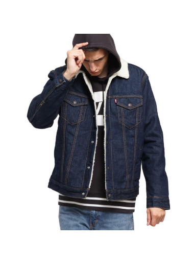 Dzsekik Levi's Type 3 Sherpa Trucker Sötétkék | 16365-0084