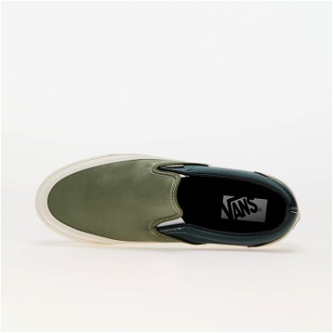 Sneakerek és cipők Vans LX Slip-On Reissue 98 Satin Loden Green Zöld | VN0007PJZBF1, 2