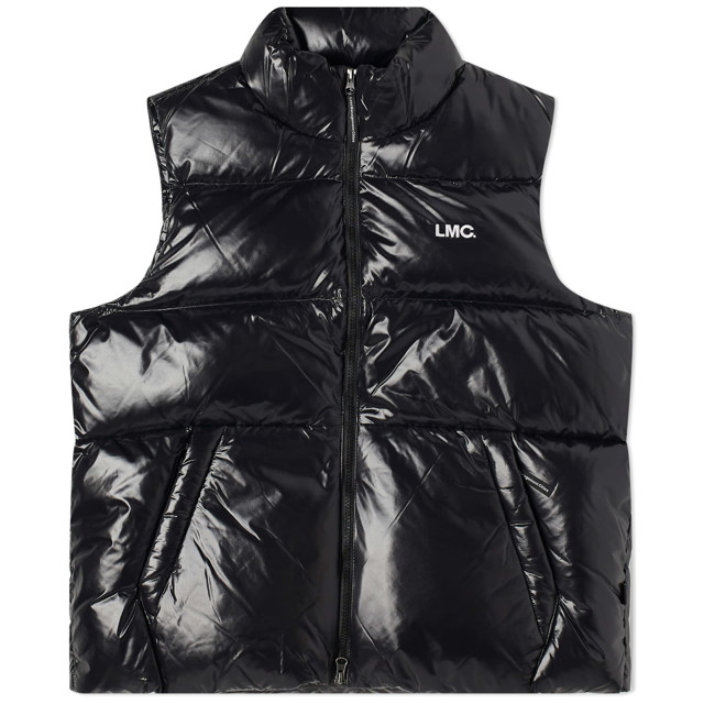 Pulóver LMC OG Glossy Duck Down Vest Fekete | 0LM23FVT102-BLK