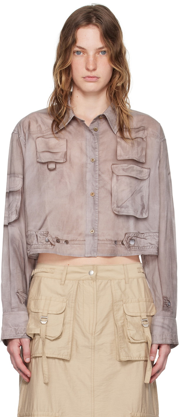 Ing Acne Studios Brown Button-Up Shirt Barna | AC0688-