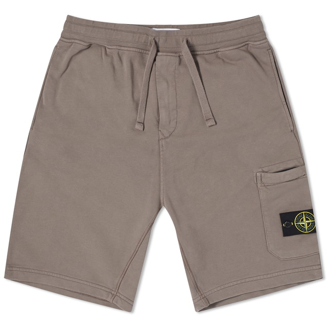 Rövidnadrág Stone Island Garment Dyed Sweat Shorts Barna | 801564651-V0092