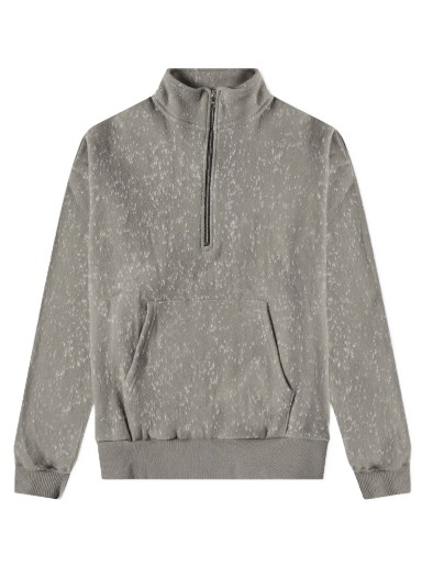 Sweatshirt John Elliott Spec Wool 1/2 Zip Pullover Szürke | B168B3213B