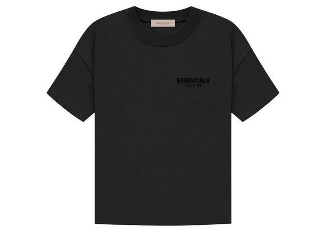 Póló Fear of God Essentials Tee Stretch Limo Fekete | 125SU224100F