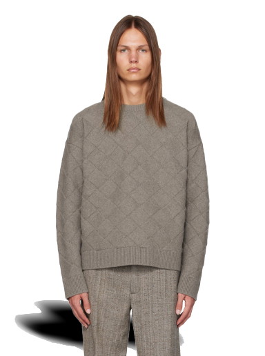 Pulóver Bottega Veneta Intreccio Sweater Bézs | 751972 V36Y0