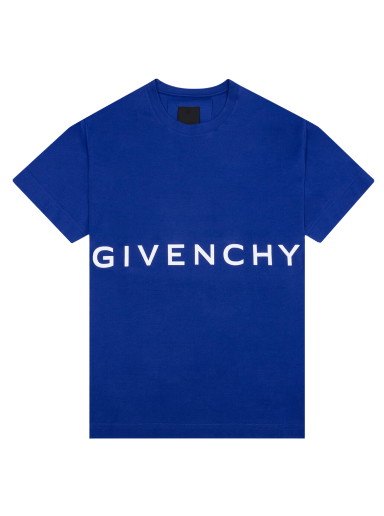 Póló Givenchy Classic Fit Bonded T-Shirt Kék | BM71D43Y6B 426