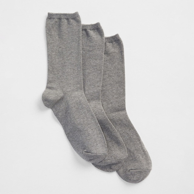 Zoknik és harisnyanadrágok GAP Socks Crew Socks 3-Pack Grey Szürke | 282680-02