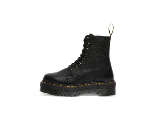 Lifestyle Dr. Martens Jadon III Pisa Leather Platform Boots Bex Fekete | DM26378001