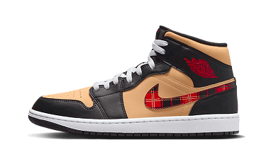 Sneakerek és cipők Jordan Air 1 Mid “Tartan Swoosh” Bézs | DZ5329-001, 2