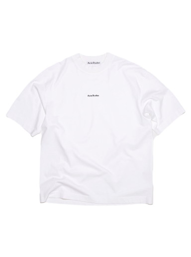 Póló Acne Studios Logo T-shirt Optic Fehér | FN-MN-TSHI000353