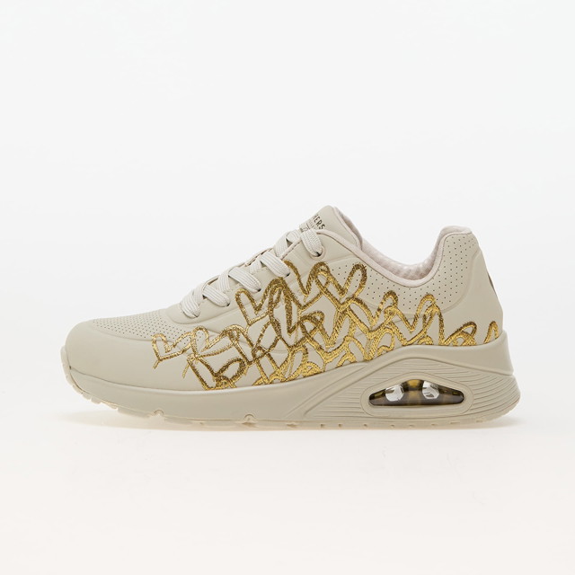 Sneakerek és cipők Skechers Uno - Golden Heart Natural/ Gold Bézs | 177975 NTGD