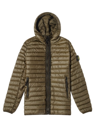 Dzsekik Stone Island Lightweight Hooded Down Jacket Zöld | 7915403-V0058