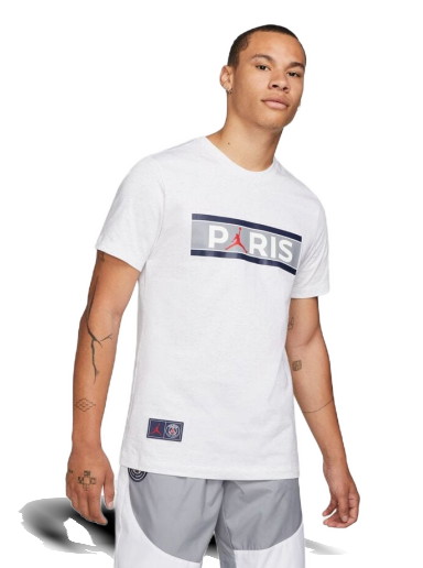 Póló Jordan Paris Saint-Germain Wordmark Tee Fehér | DB6510-051