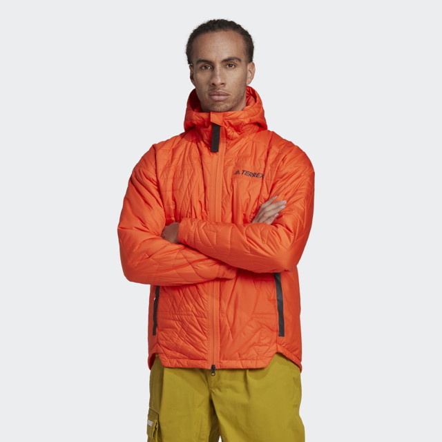 Széldzsekik adidas Performance Terrex MYSHELTER PrimaLoft Hooded Padded Jacket 
Piros | HH9228