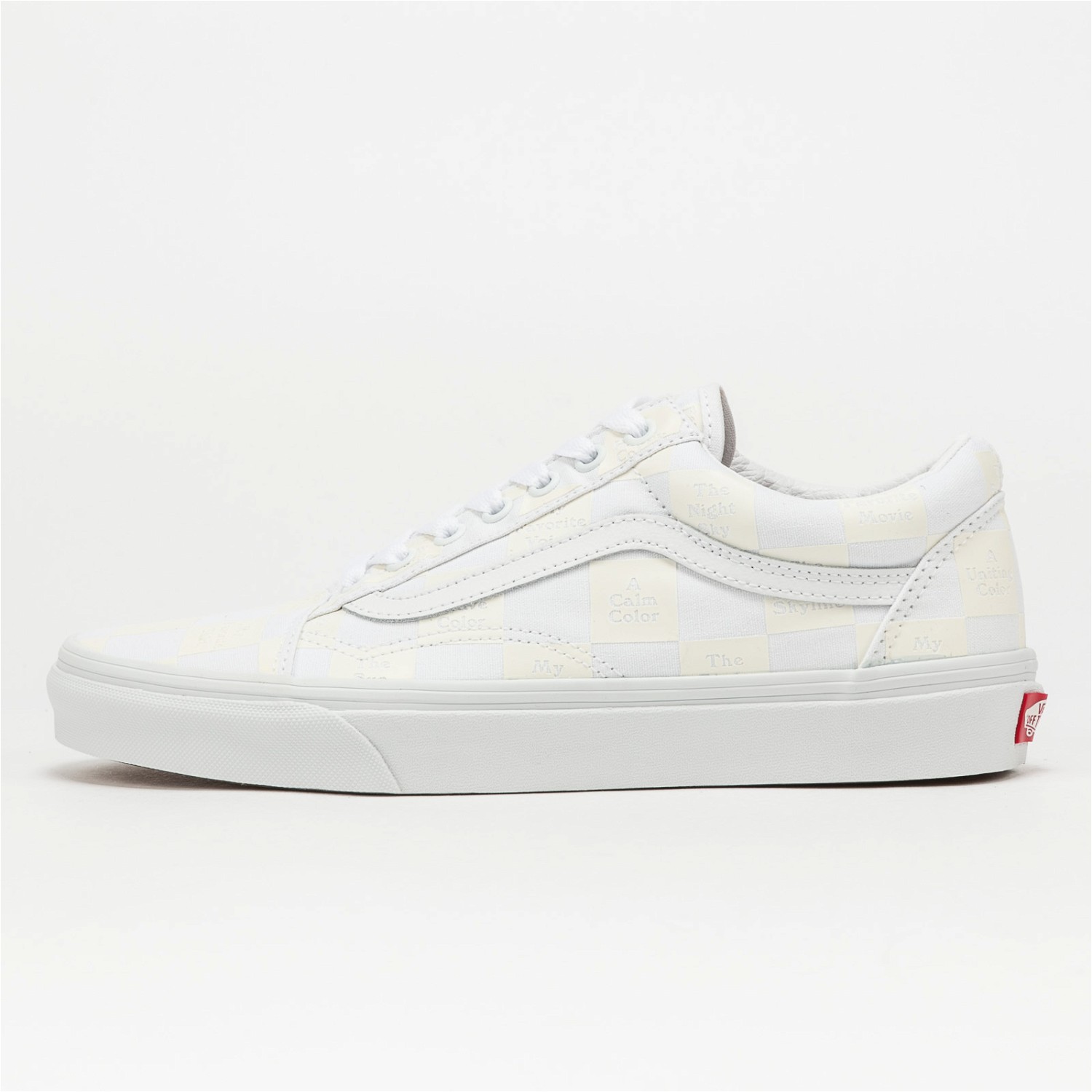 Sneakerek és cipők Vans Old Skool "Checkerboard True White" Fehér | VN0A5KRF8AX1, 0