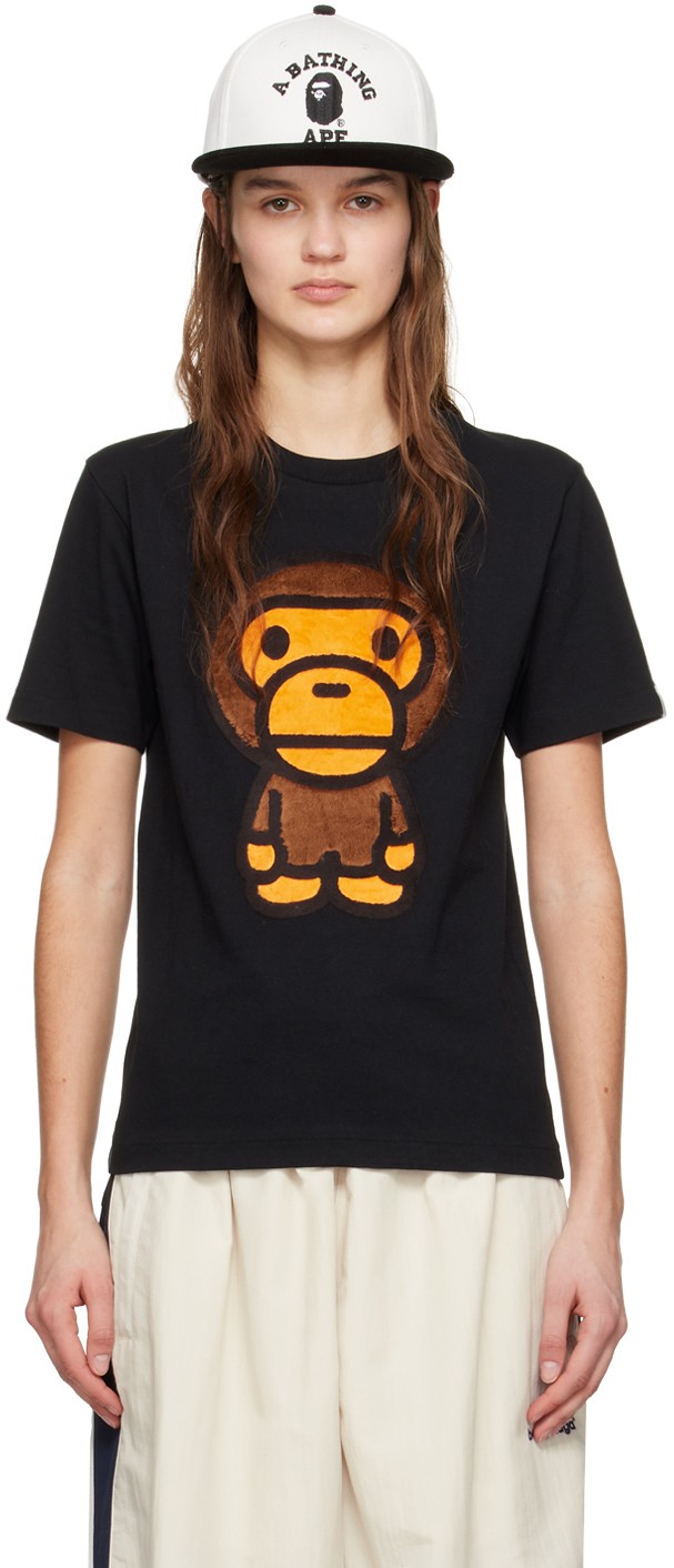 Póló BAPE Boa Big Baby Milo T-Shirt Fekete | 002TEK302023L, 0
