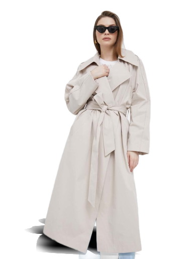 Ballonkabátok DKNY Oversized Lapel Trench Coat Bézs | P3AJT6DD