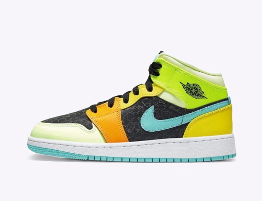 Sneakerek és cipők Jordan Air Jordan 1 Mid SE "Clover" GS Többszínű | BQ6931-037