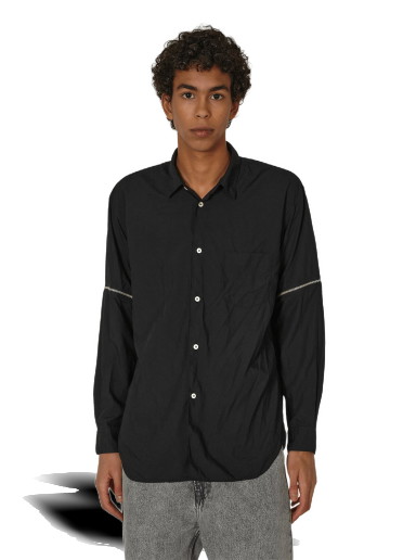 Ing Comme des Garçons Zipped Longsleeve Shirt Fekete | FL-B038-W23  1