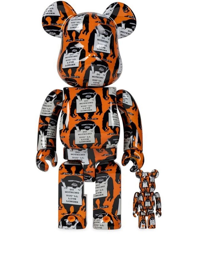 Gyűjthető Medicom Toy Monkey Sign BE@RBRICK figure set - Orange Többszínű | MEDI014219649558