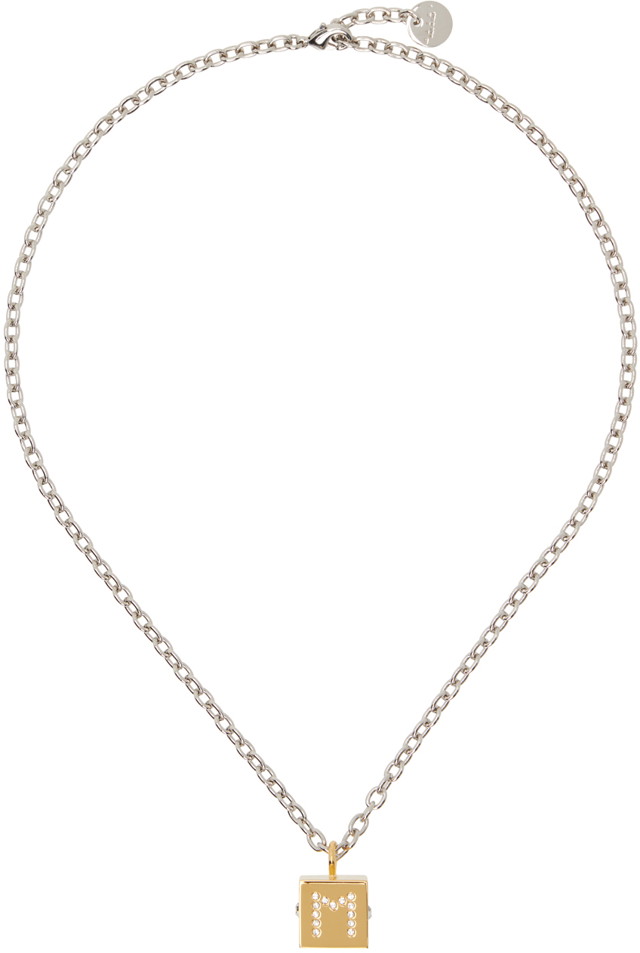 Nyakláncok és láncok Marni Dice Necklace "Silver & Gold" Fémes | COMV0434A0 M2000