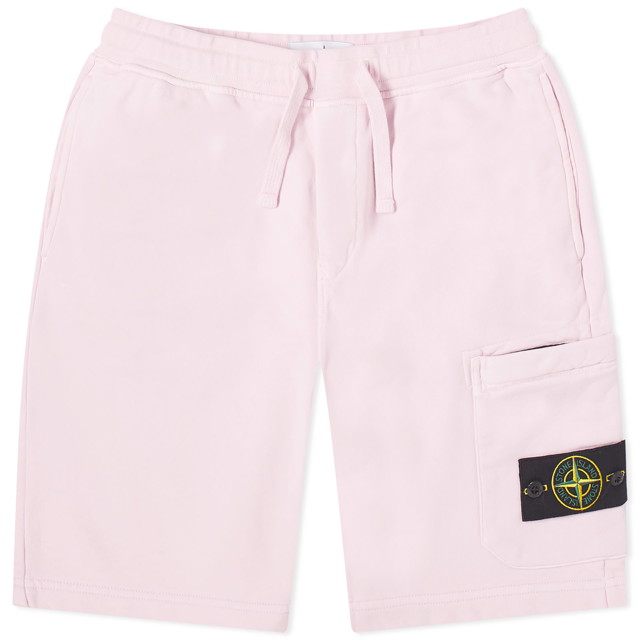 Rövidnadrág Stone Island Garment Dyed Sweat Shorts Rózsaszín | 801564651-V0080
