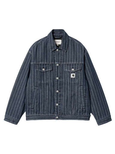 Dzsekik Carhartt WIP Orlean Jacket Orlean Stripe "Blue / White stone washed" Sötétkék | I033012_1XY_06