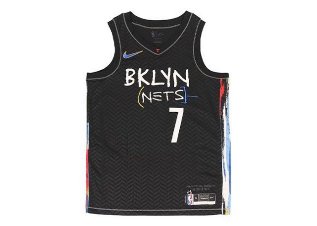 Sportmezek Nike NBA Brooklyn Nets Durant City Edition Jersey Black Fekete | CN1713-010