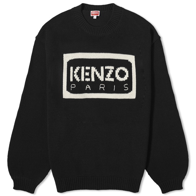 Pulóver KENZO Logo Crewneck Fekete | FD55PU3833LA-99