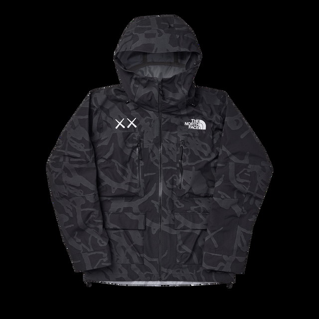 Dzsekik The North Face x KAWS Freeride 'Black Dragline Print' Fekete | NF0A7WLQ76B