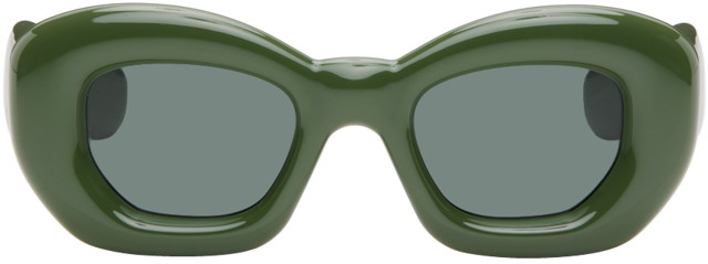 Napszemüveg Loewe Inflated Butterfly Sunglasses Zöld | LW40117I@4796N