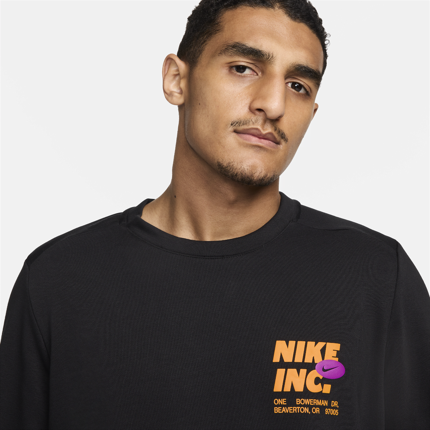 Sweatshirt Nike Dri-FIT Crewneck Fekete | FN3990-010, 1
