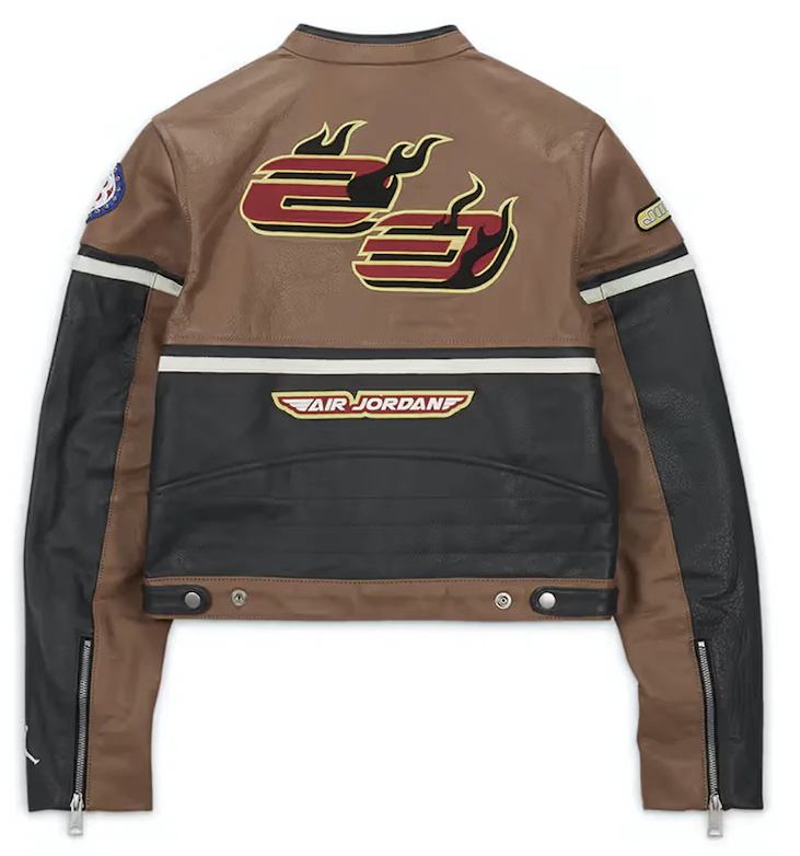Dzsekik Jordan Leather Jacket x Travis Scott Cactus Jack Barna | DX6168-256, 1
