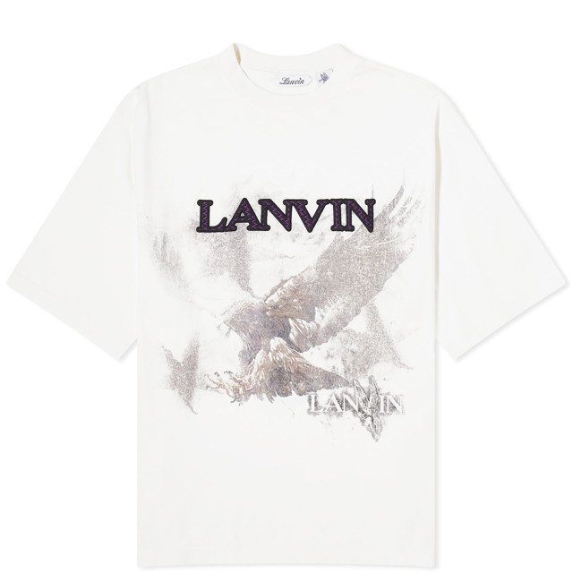 Póló LANVIN Future Eagle Print T-Shirt Fehér | RU-TS0026-J123-P24-0741