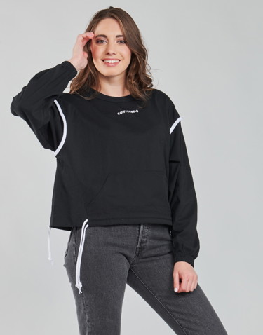 Sweatshirt Converse JERSEY CREW SWEAT Fekete | 10022827-A01, 1