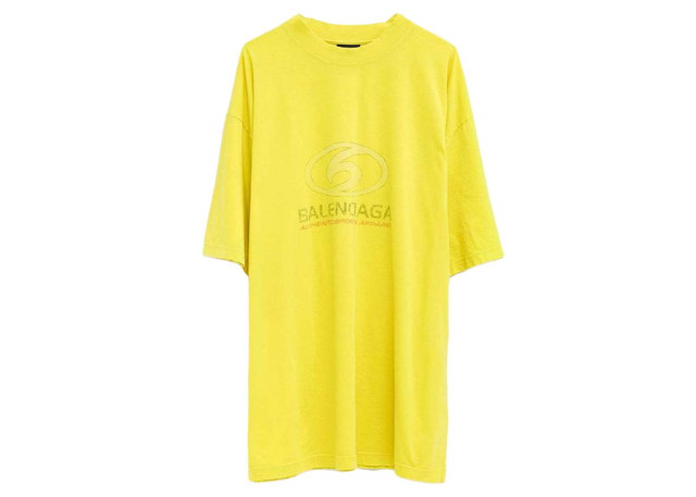 Póló Balenciaga Surfer T-shirt Sárga | 764235 TPVM3