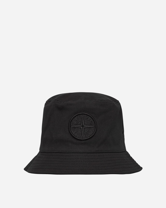 Kalapok Stone Island Logo Bucket Hat Fekete | 801599461 V0029