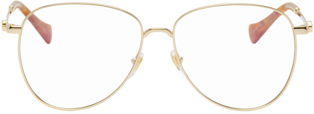 Ruházat Gucci Aviator Glasses Bézs | GG1419S-004