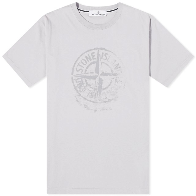 Póló Stone Island Reflective One Badge Print T-Shirt Szürke | 80152RC87-V0064