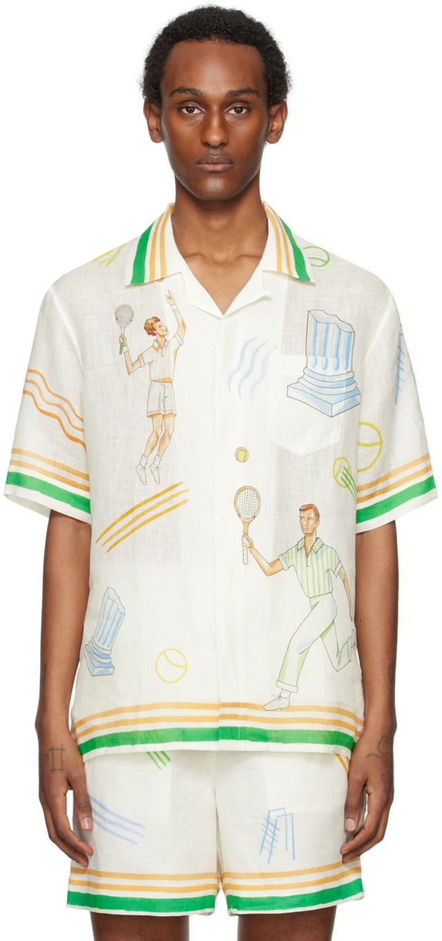 Ing Casablanca Tennis Play Icon Shirt Többszínű | U-MPS24-SH-003-04